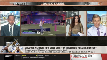 First Take reacts to Dan Orlovsky's passing exhibition